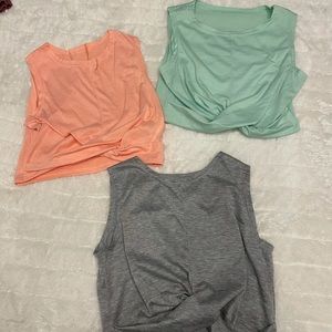 Set of 3 crop tops size small